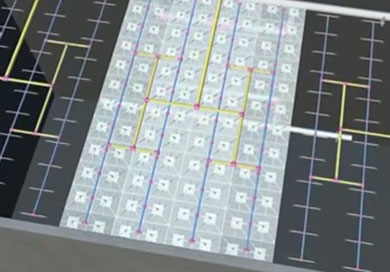 Simulation of water cold storage construction